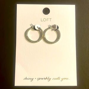 Brand new LOFT sparkly hoops